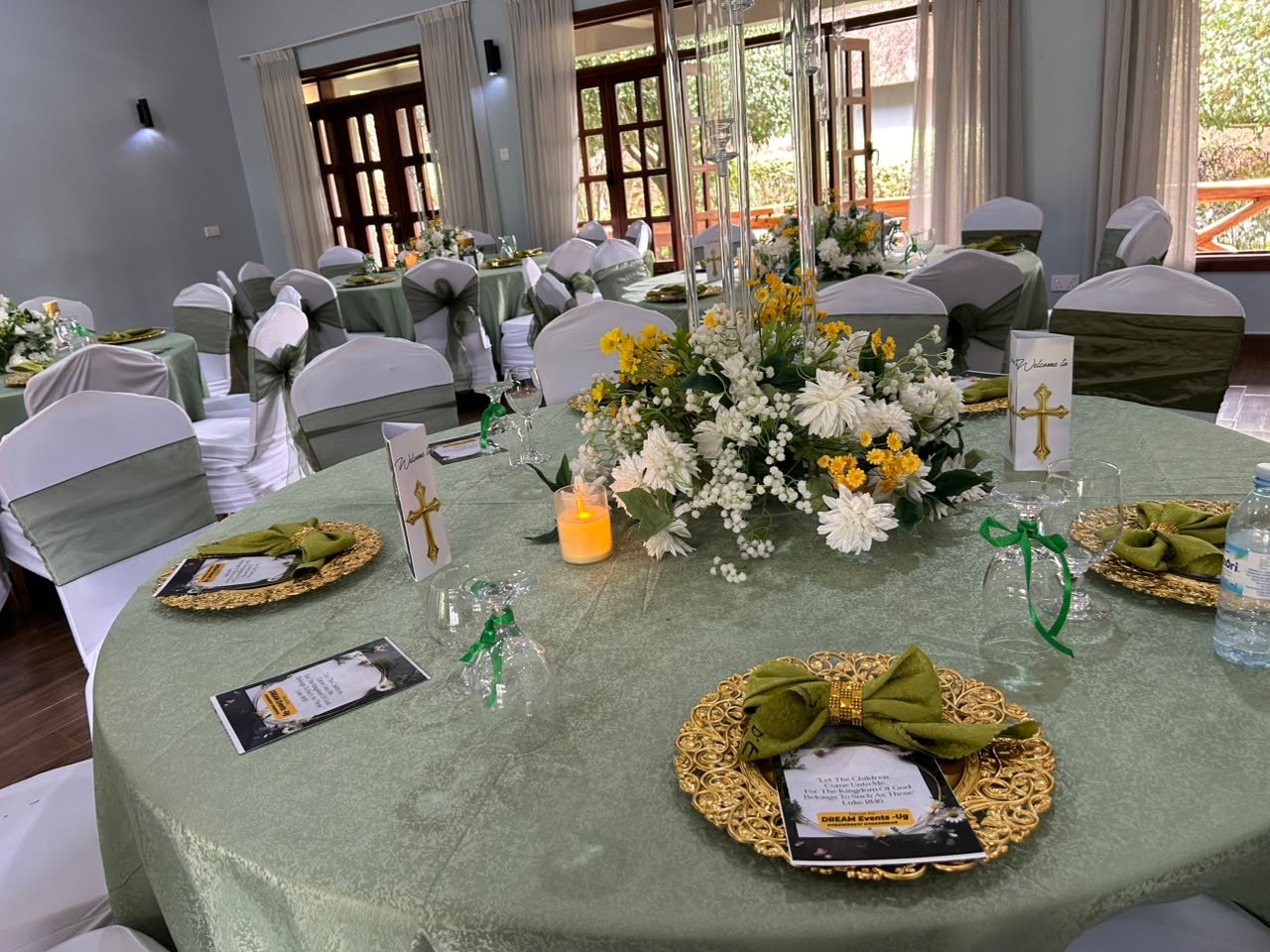 Elegant reception styling by Dream Events Uganda