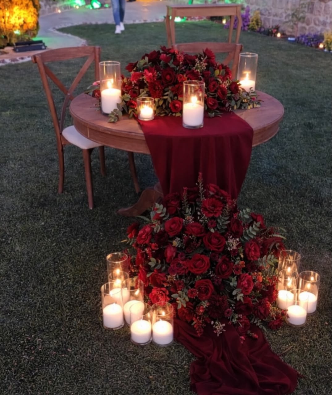 Dream Events tablescape with refined event details