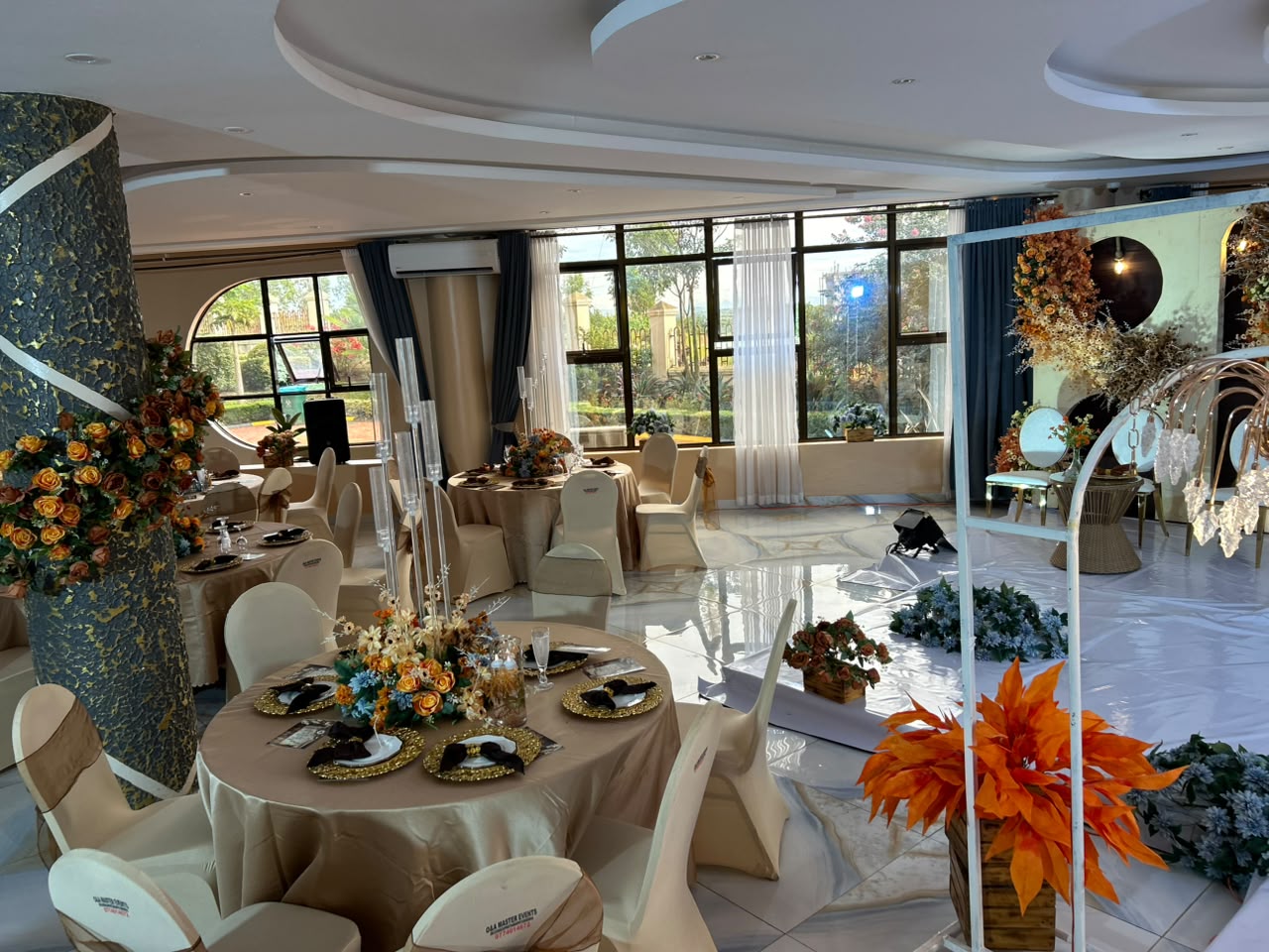 Elegant reception styling by Dream Events Uganda
