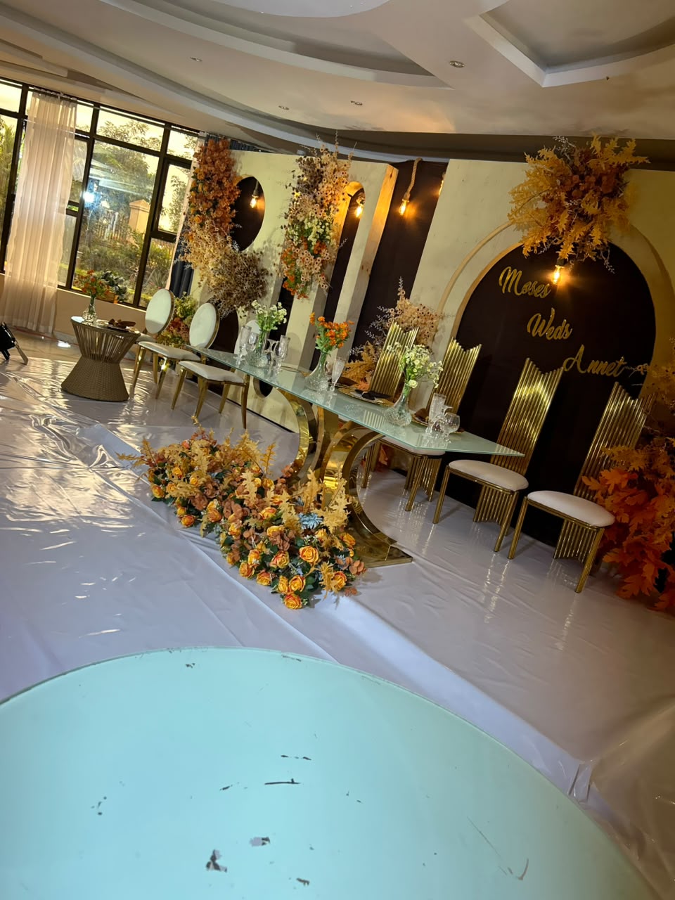 Elegant reception styling by Dream Events Uganda