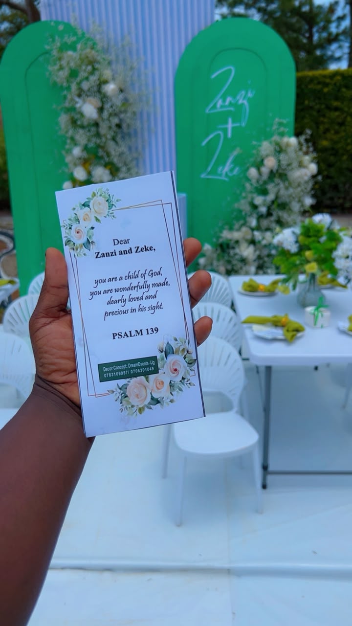 Dream Events ceremony setup with layered floral decor