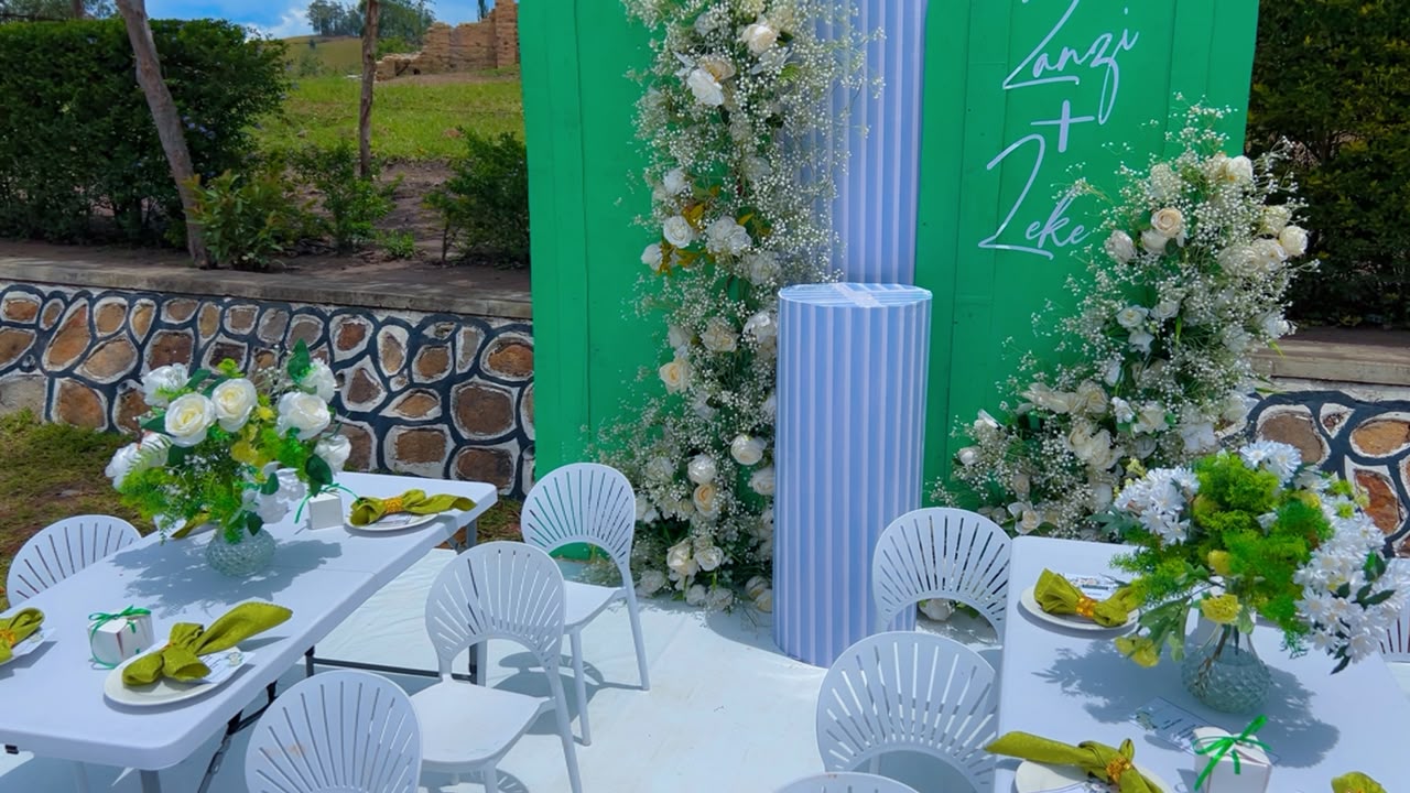Luxury wedding and introduction decor in Western Uganda